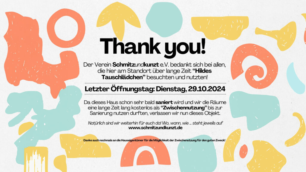 Danke Visual für Hildes Tauschlädchen