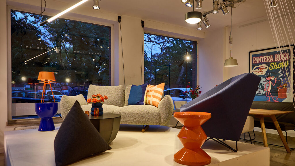 Blurange Ausstellung bei living wohndesign