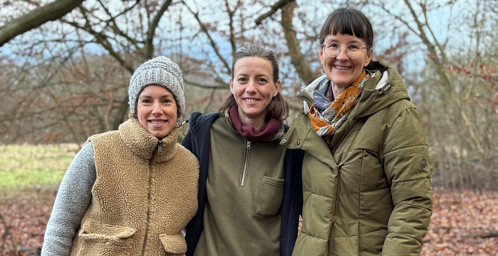 Mitglieder des Waldkindergartens "Raschelbande"